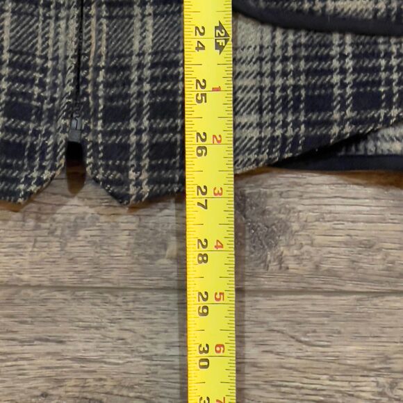 Vintage 80s/90s L.L. Bean Wool Blend Plaid Full Zip Vest 4 Pockets Made USA XL - Picture 6 of 6